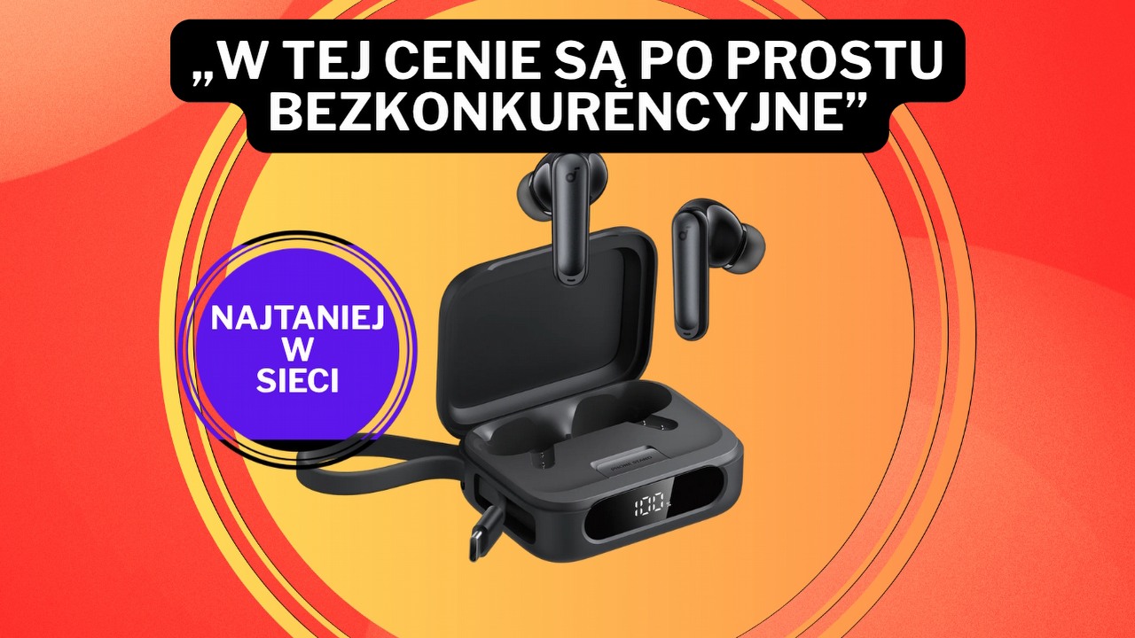 Apple i JBL mogą się schować, bo to „najlepszy zakup roku”! Słuchawki z baterią na 192 godziny na Amazonie kosztują ponad 170 zł mniej niż u konkurencji, źródło grafiki: Anker.