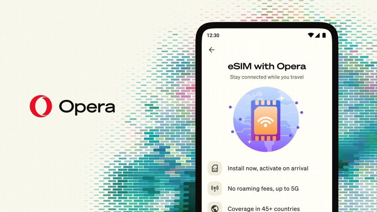 Przeglądarka daje teraz darmowy Internet za granicą. Opera dorzuca 3 GB eSIM bez karty i nawet bez podawania maila, źródło grafiki: Opera.