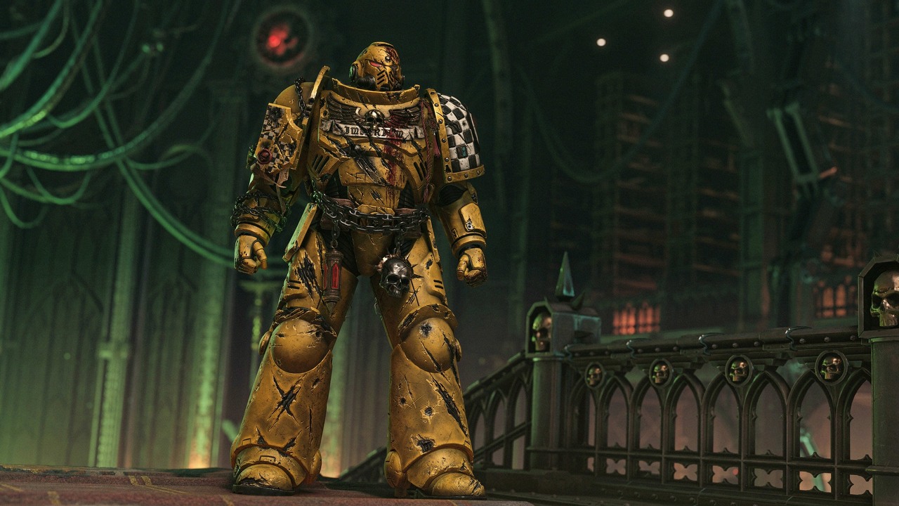 Gracze Space Marine 2 nie kryją irytacji. Tarcza z nowej aktualizacji została związana z płatną subskrypcją, źródło grafiki: Sabre Interactive / Focuss Entertainment.