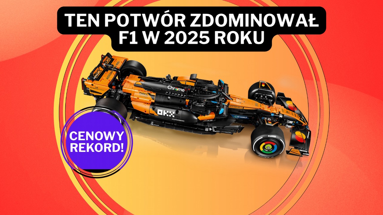 61 cm motoryzacyjnego piękna. Mistrzowski bolid McLarena od LEGO zaliczył rekordowy spadek ceny w Media Expert, źródło grafiki: LEGO.