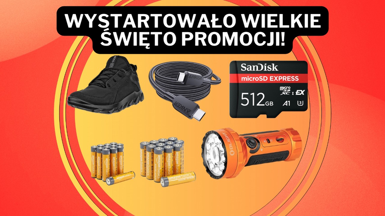 Prime Day wystartowało z hukiem! Amazon przecenia elektronikę, ubrania i domowe hity nawet o 73%, źródło grafiki: Ecco / Amazon / Anker / Olight / SanDisk.
