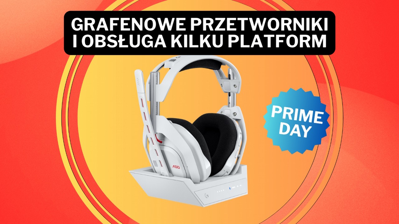 To może być największa okazja kończącego się Prime Day! Kosmiczne słuchawki Logitecha są teraz niemal 250 zł tańsze niż u konkurencji, źródło grafiki: Logitech.
