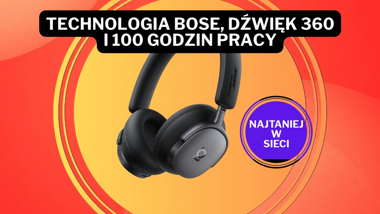 „Wysiadają” przy nich trzy razy droższe słuchawki! Media Expert przecenił audiofilską perełkę z technologią Bose i średnią ocen 4,7/5, źródło grafiki: Baseus.