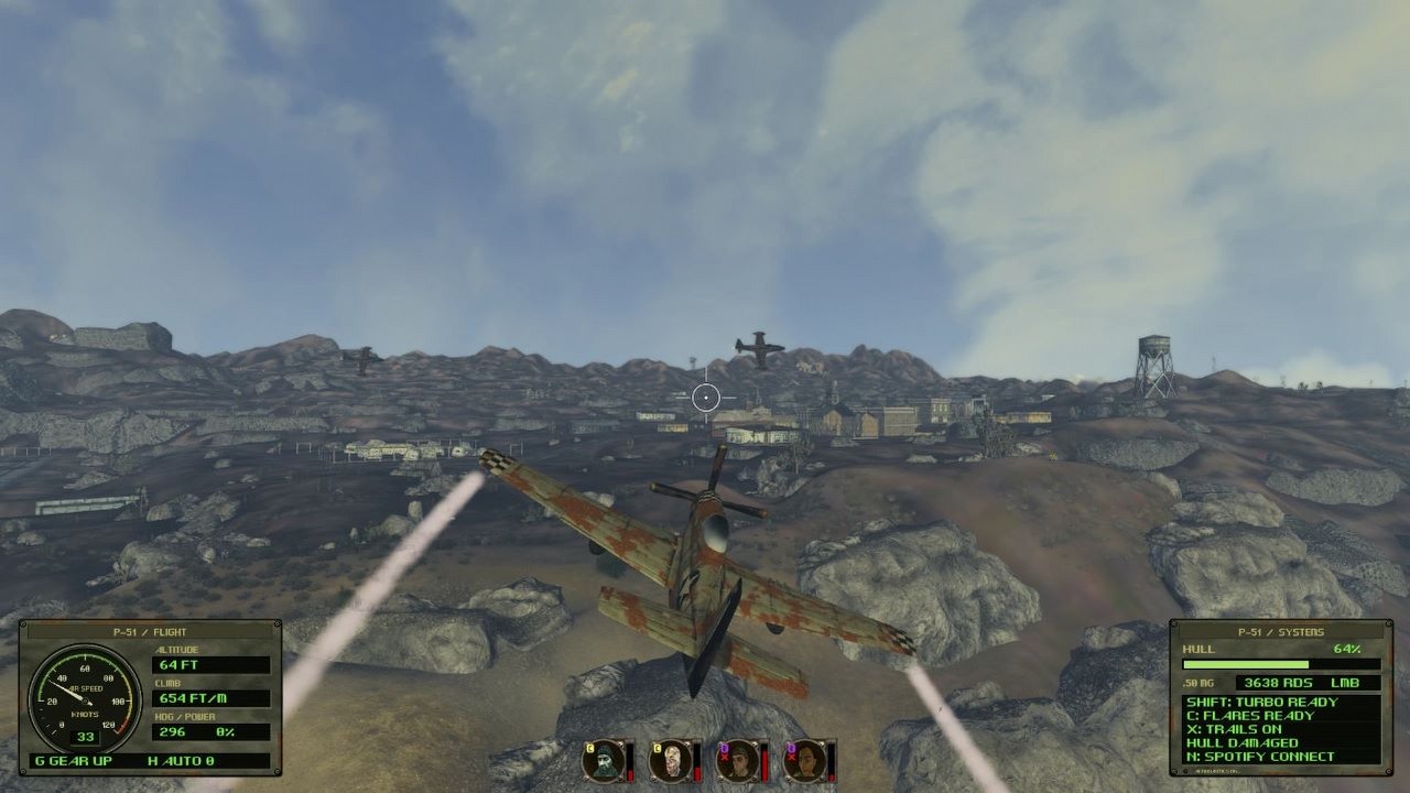 Fallout New Vegas jest tak dobry do modowania, że w grze właśnie pojawiły się walki powietrzne z użyciem myśliwców, źródło grafiki: K4NOOB.