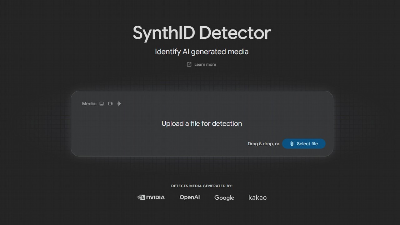 Google uruchomiło stronę, która ma powiedzieć, czy zdjęcie zrobiło AI. Sprawdzi również treści spoza ekosystemu Google, źródło grafiki: SynthID.com.