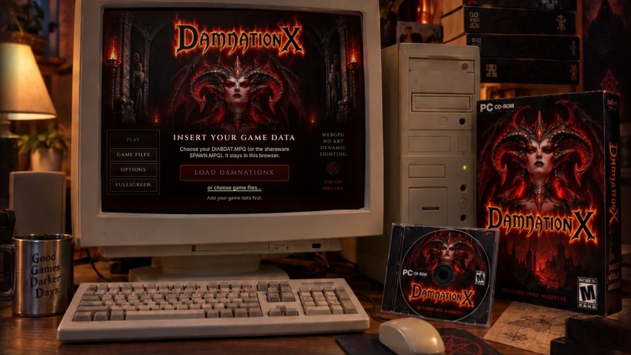 Nowa wersja Diablo, stworzona przez byłych deweloperów Bethesdy, w końcu wzbogaca klasykę z 1997 roku o efektowną grafikę w jakości HD, źródło grafiki: DamnationX.