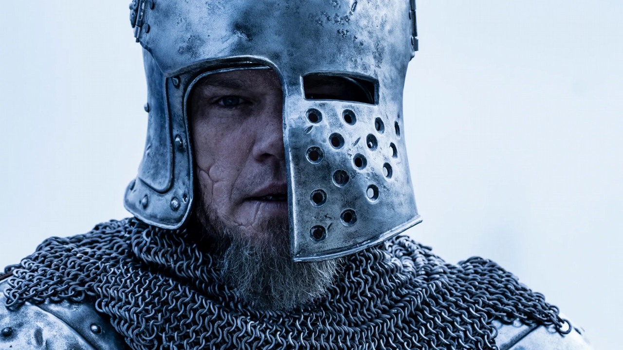 Z HBO Max już wkrótce zniknie trzymający w napięciu thriller oparty na prawdziwych wydarzeniach, w którym Matt Damon gra żądnego zemsty rycerza, źródło grafiki: Ostatni pojedynek, Ridley Scott, 20th Century Studios, 2021.