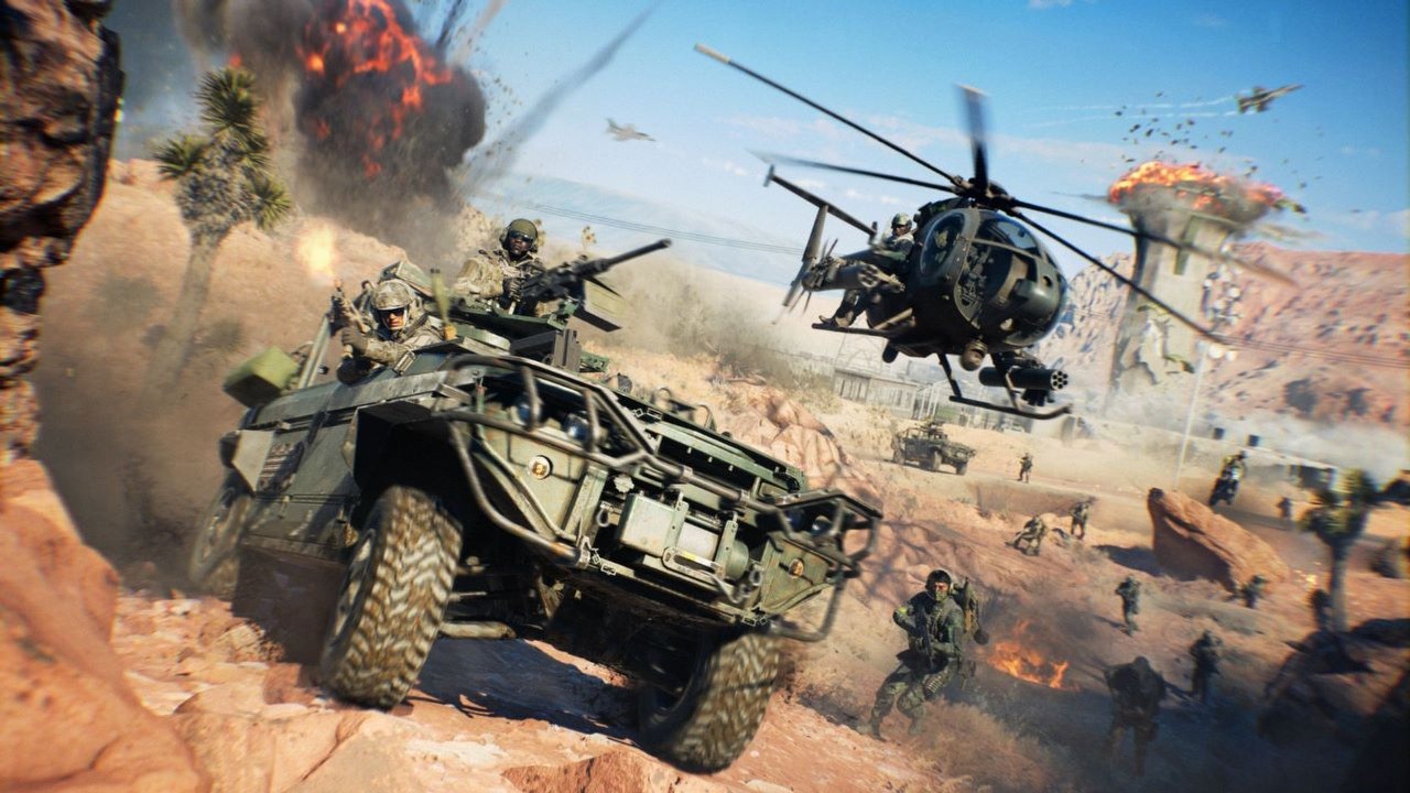 Nowa mapa w Battlefield 6 skrywała dobrze ukryty easter egg. W Strefie 51 można aktywować przelot UFO, źródło grafiki: EA DICE.