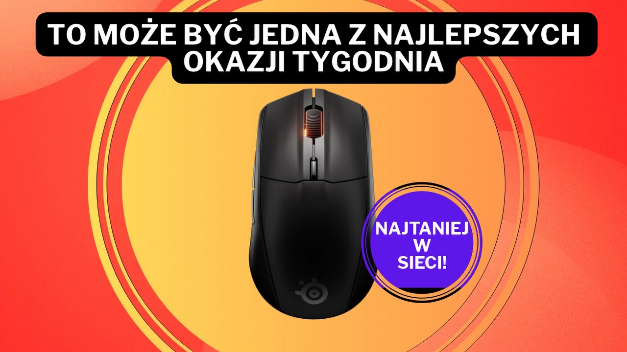 Amazon pozamiatał konkurencję! Bestsellerowa mysz SteelSeries z sensorem 18 000 DPI przeceniona do historycznego minimum