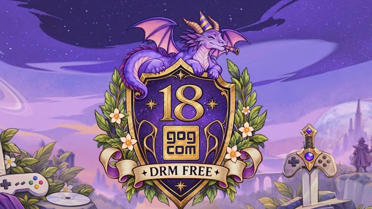 GOG świętuje swoje 18. urodziny. Przez lata platforma przywracała stare gry do życia, a teraz uczci to specjalną wyprzedażą, źródło grafiki: GOG.com.