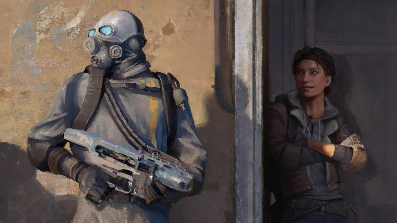 Half-Life Alyx bez VR i z broniami z Half-Life 2.