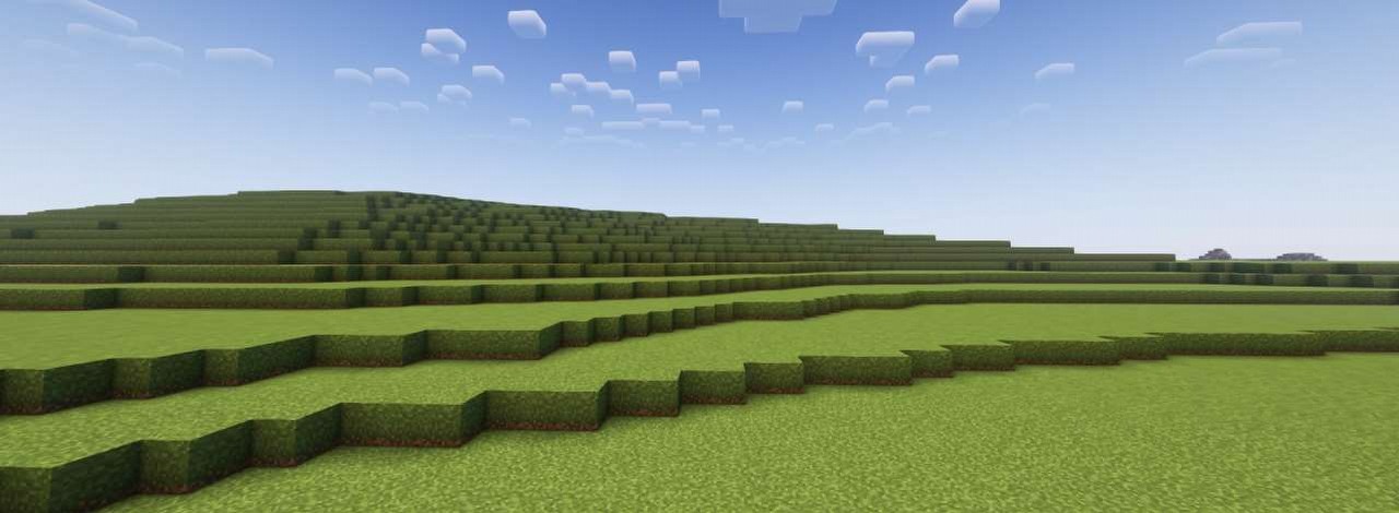 Słynna tapeta Windows XP odtworzona w Minecraft.