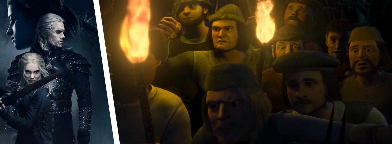 Ponad 100 tys. fanów żąda zwolnienia scenarzystów Wiedźmina i powrotu Henry'ego Cavilla, źródło grafiki: Wiedźmin, Lauren Schmidt, Netflix, 2019, Shrek Forever, Mike Mitchell, 2010..
