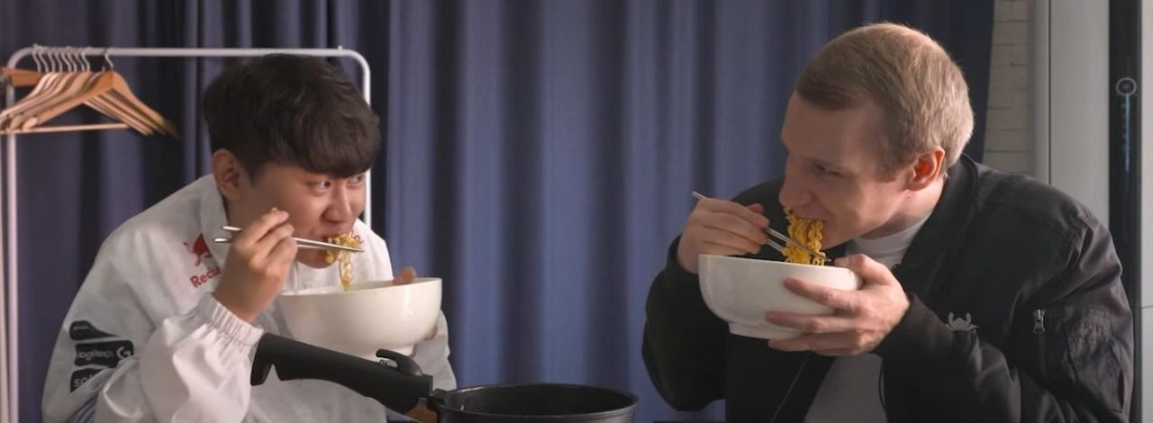 Pyosik ugotował dla Jankosa ramen; czy polski gracz to przeżył?, źródło grafiki: YouTube / KORIZON Esports.