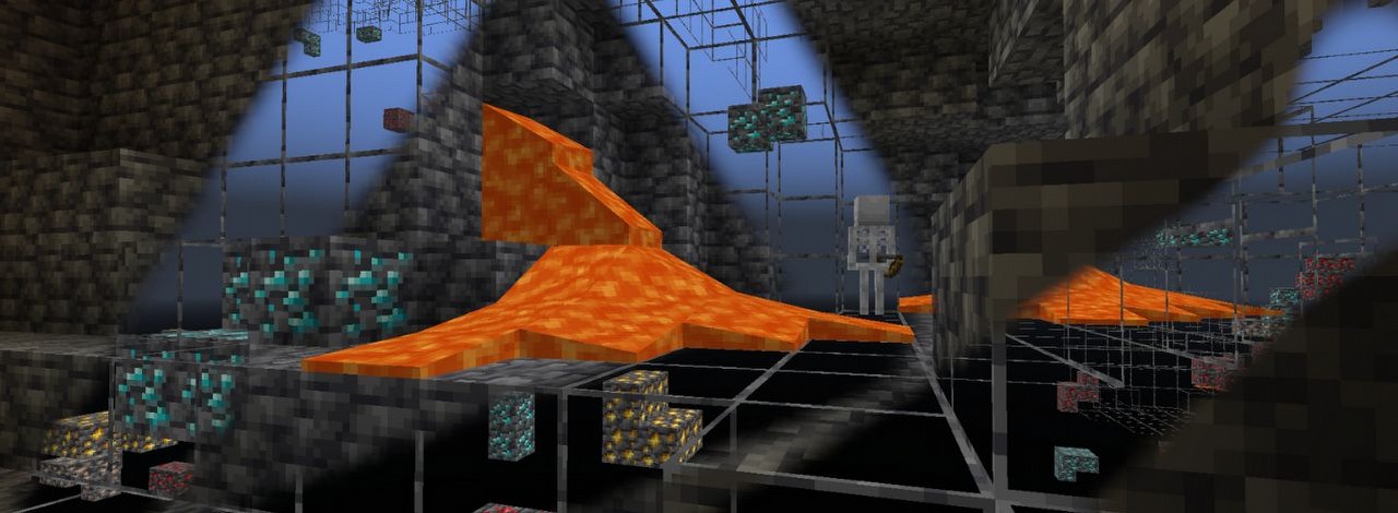 X-ray w Minecraft 1.19, jak uruchomić pomocny texture pack?, źródło grafiki: Minecraft.