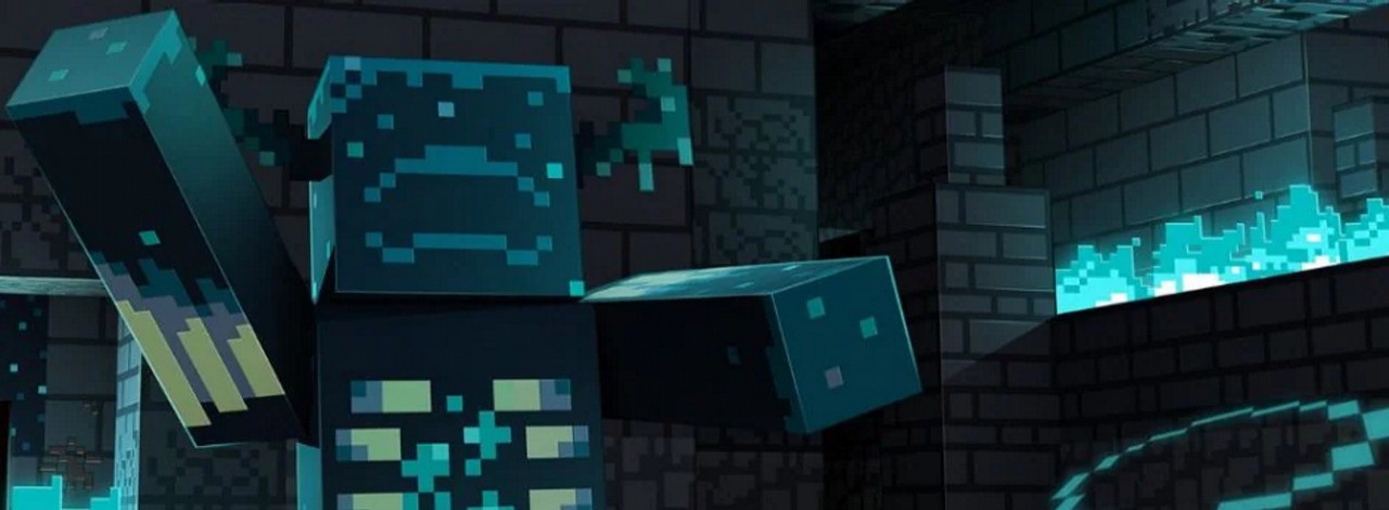 Warden z Minecrafta ma być przerażający, ale ta sztuczka zmieni go w potulnego moba, źródło grafiki: minecraft.net.