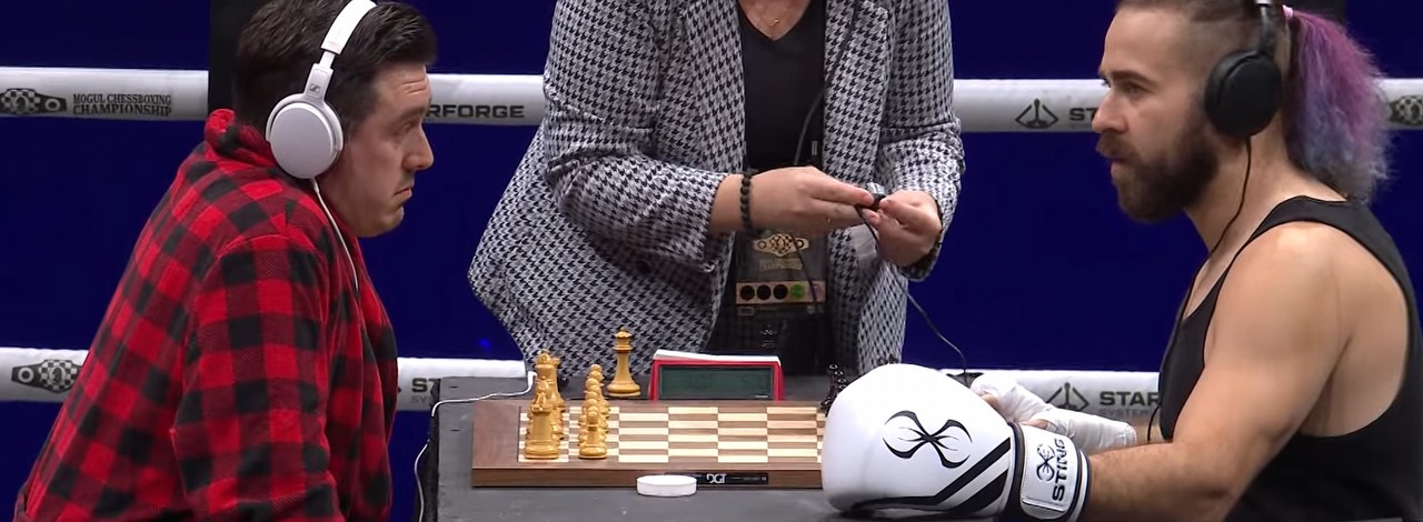 Szachoboks od Ludwiga wielkim sukcesem; streamer bije kolejne rekordy, źródło grafiki: Mogul Chessboxing Championship/YouTube.
