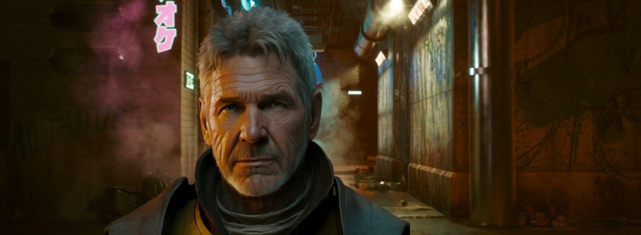 Harrison Ford i Zendaya w Cyberpunk 2077, zobacz, jak wyglądałby dodatek z gwiazdami, źródło grafiki: Midjourney.