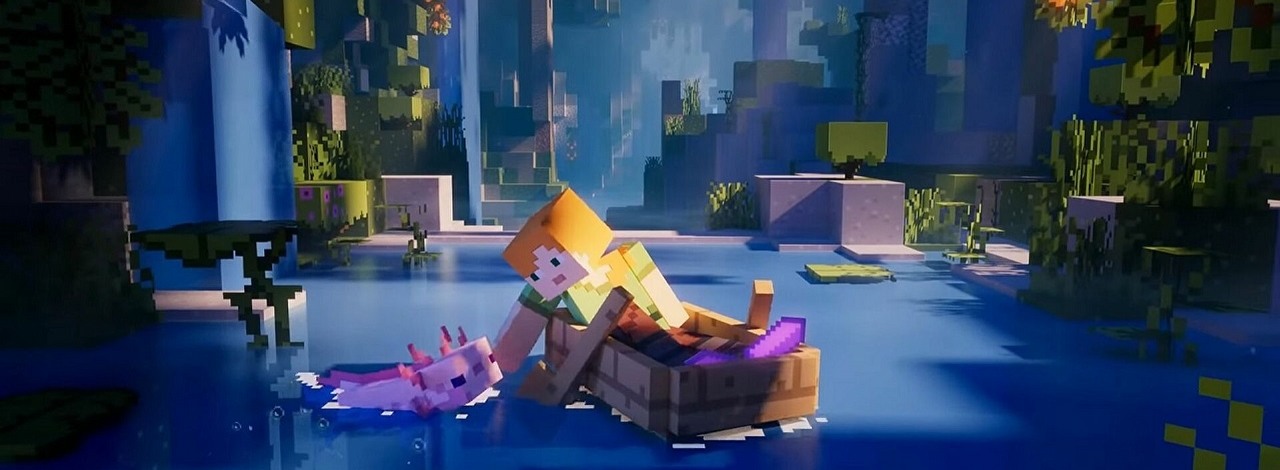 Zmienili Minecrafta w grę wyścigową, odjechany tor robi wrażenie, źródło grafiki: Mojang.