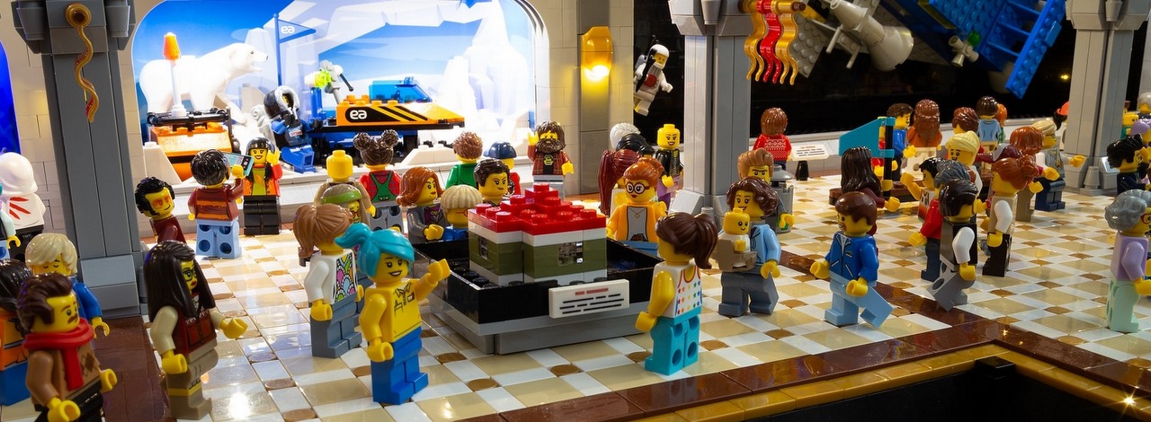 Muzeum historii LEGO stworzone z LEGO, projekt wygląda niesamowicie, źródło grafiki: LEGO.
