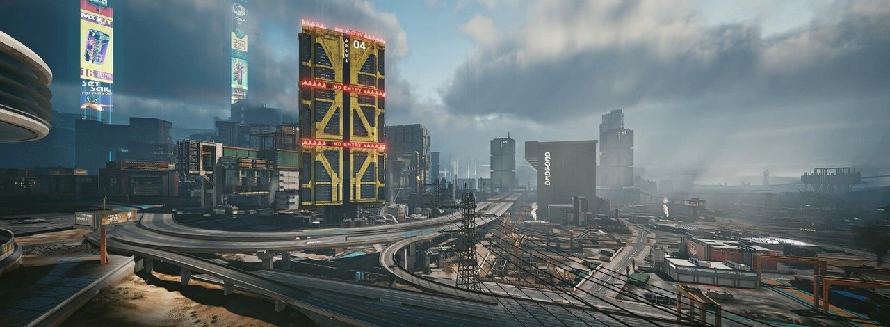 Tajemniczy budynek z Cyberpunka 2077 rozbudza wyobraźnię; czemu jest zamknięty?, źródło grafiki: CD Projekt RED.