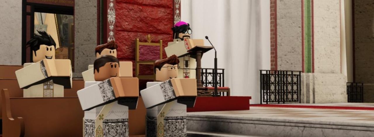 Wirtualne msze w Roblox to nowy trend, za którym trudno nadążyć, źródło grafiki: Discord, Archidiecezja Gnieźnieńska.