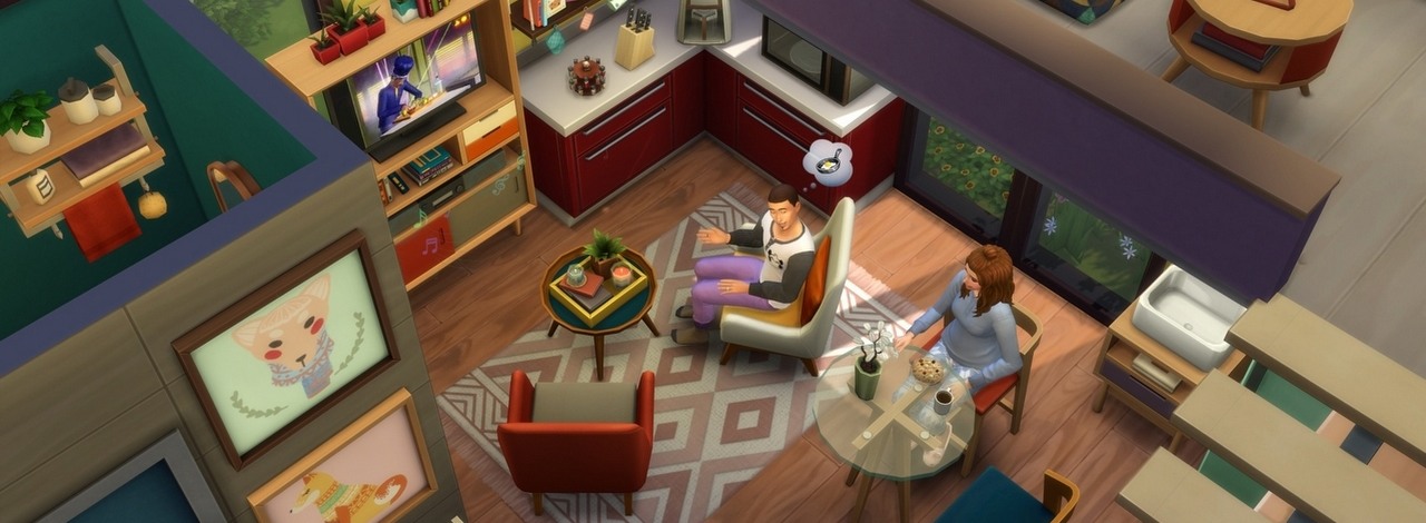 Zbudował mikrokawalerkę w The Sims, jak na Polskę i tak za duża, źródło grafiki: EA Maxis.