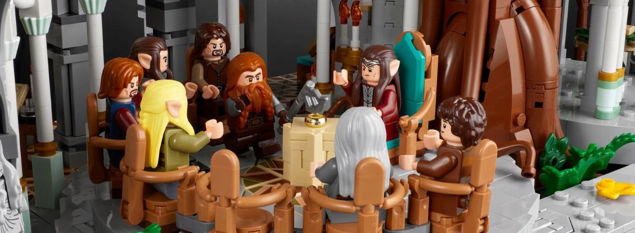 Za ten zestaw zapłacicie majątek, LEGO prezentuje Rivendell z Władcy Pierścieni, źródło grafiki: LEGO.