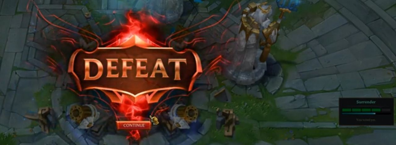 Paradoks w LoL-u, przegrali mimo zniszczenia bazy przeciwnika, źródło grafiki: Reddit / LS_Vietruan.