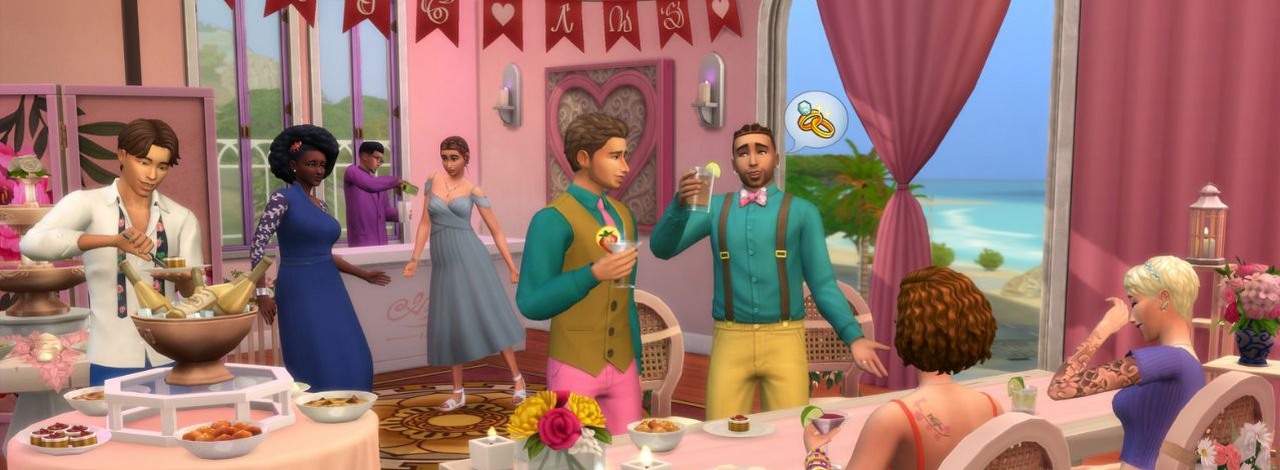 Najgłupszy ban, jaki można dostać w Simsach. Hipokryzja EA?, źródło grafiki: The Sims 4: My Wedding Stories/EA.
