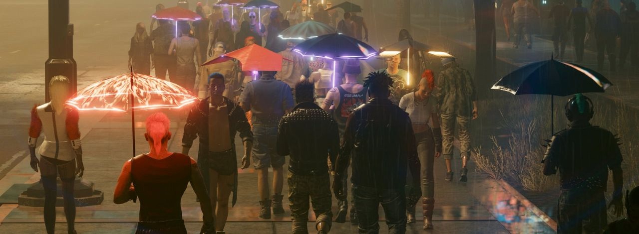Night City wydaje się puste? Wypełnijcie je tłumami rodem z Blade Runnera, źródło grafiki: NexusMods | MrCato.