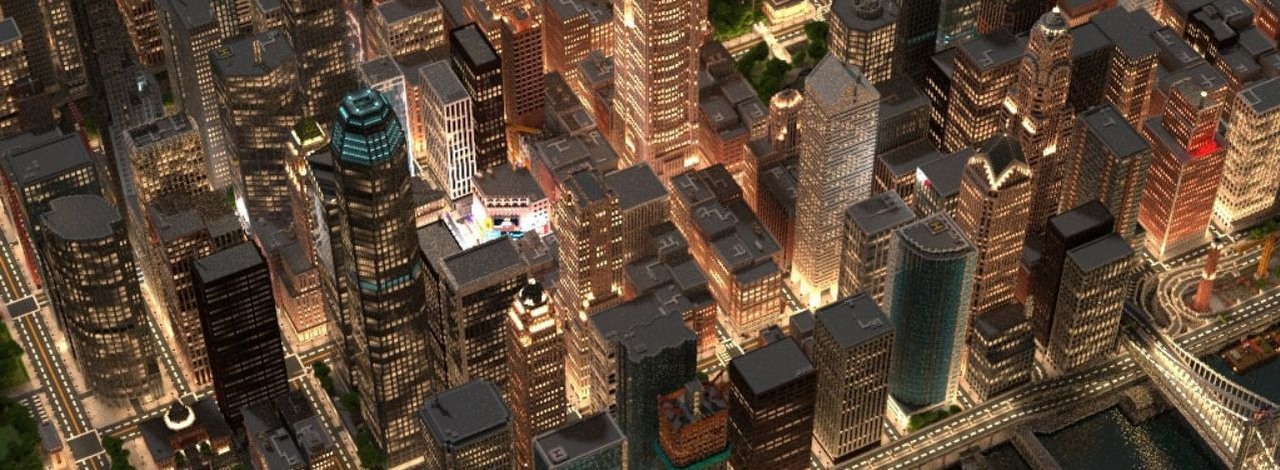 Ta metropolia jest budowana w Minecrafcie od 4 lat. Gracz stworzył jej całą historię, źródło grafiki: planetminecraft.com.