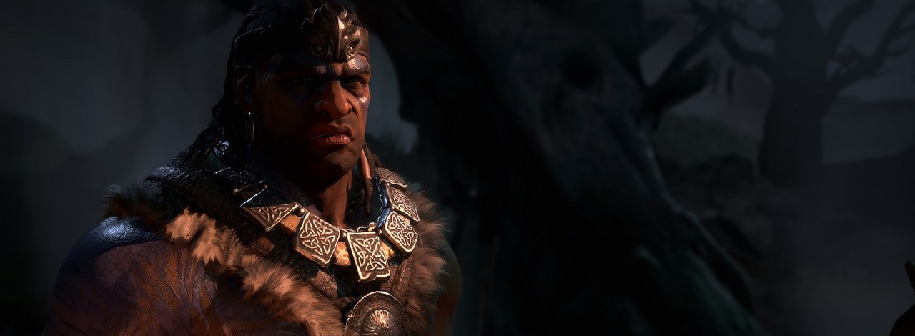 Barbarzyńca z Diablo 4 i nazistowskie tatuaże. Blizzard najwyraźniej wyłożył się na researchu, źródło grafiki: Blizzard Entertainment.