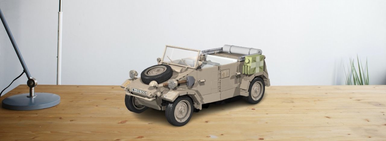 Cobi szykuje kolejny ogromny zestaw. Tym razem pora na ikoniczną terenówkę, źródło grafiki: Cobi / Unsplash.