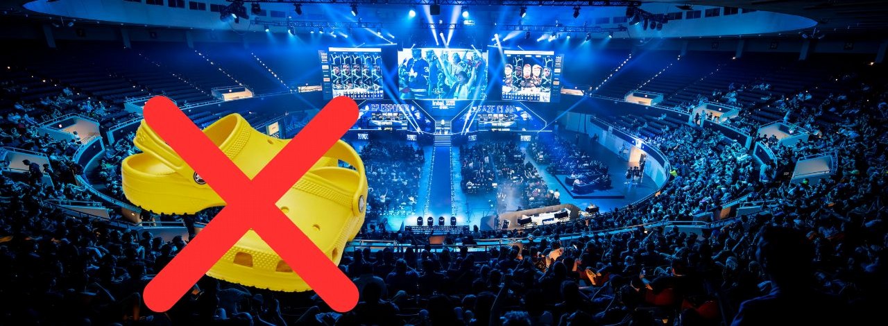 Liga Counter-Strike'a ma nowy, absurdalny zakaz. W tych klapkach esportowcy nie pograją, źródło grafiki: Crocs | Helena Kristiansson.