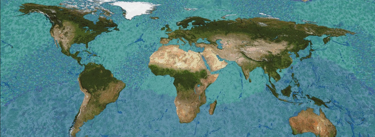 Youtuber stworzył gigantyczną mapę Ziemi w survivalu Minecrafta. Skala projektu powala, źródło grafiki: Reddit.