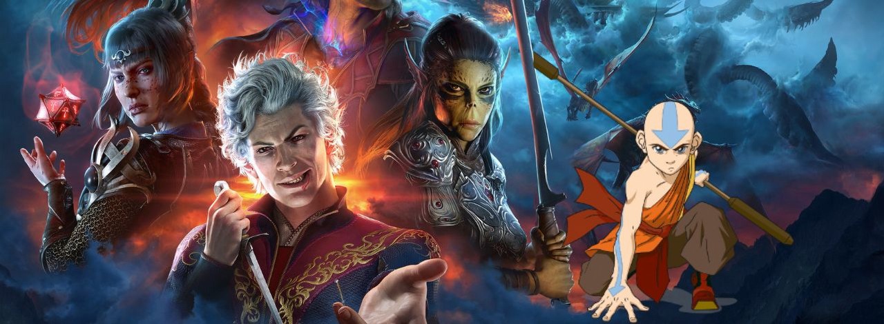 Baldur's Gate 3 nawiązuje do Awatara: Legendy Aanga w przezabawny sposób, źródło grafiki: Larian Studios | Nickelodeon.