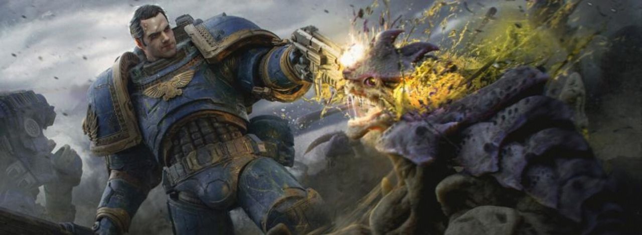 Henry Cavill, jako figurka do Warhammera 40K, wygląda mistrzowsko, źródło grafiki: Pablo Dominguez ArtStation.