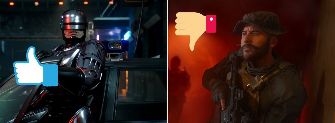 Polski RoboCop lepszy niż Modern Warfare 3? Gracze szydzą z kampanii w nowym CoD i zachwalają dzieło krakowskiego studia, źródło grafiki: Steam| Teyon| Activision.