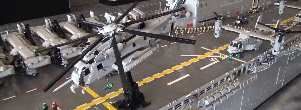 Taki zestaw LEGO kosztowałby dziesiątki tysięcy złotych, ale jego skala całkowicie to usprawiedliwia, źródło grafiki: YouTube / Beyond the Brick.