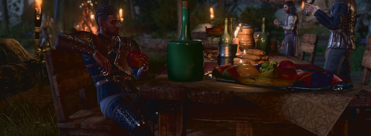 Lepiej zachowujcie się podczas finałowej imprezy w Baldur's Gate 3, bo Marniej was z niej wyeksmituje, źródło grafiki: Larian Studios.