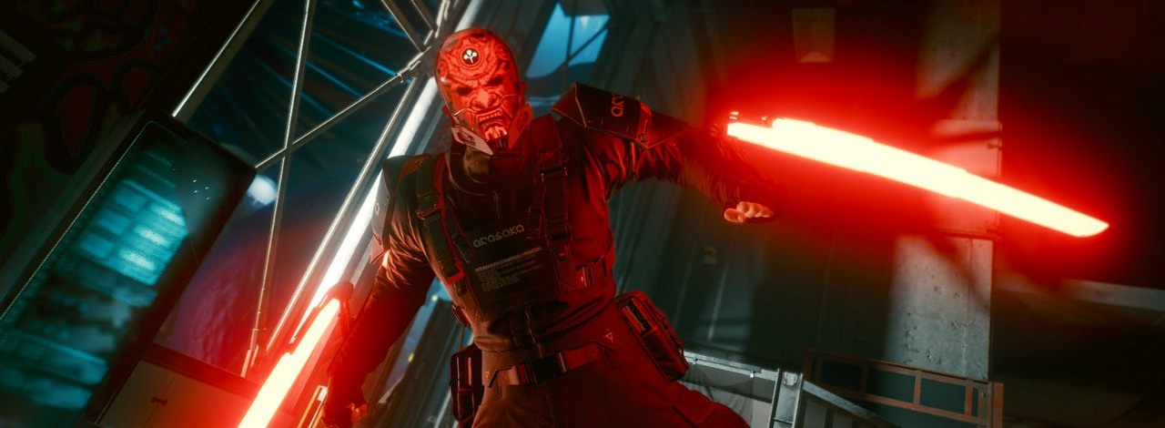 Fan Cyberpunka 2077 stworzył ostrza modliszkowe niczym z pierwszego trailera gry, źródło grafiki: CD Projekt RED.