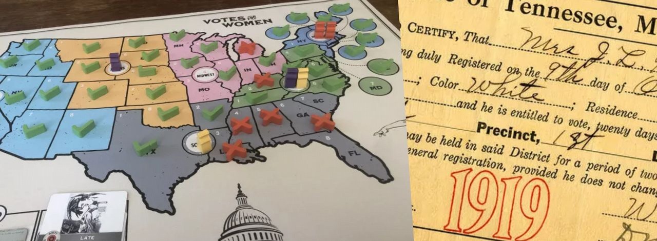 Reklamy planszówki o sufrażystkach usunięte z Facebooka. Meta oceniła, że gra mogłaby wpłynąć na wynik wyborów, źródło grafiki: Fort Circle.