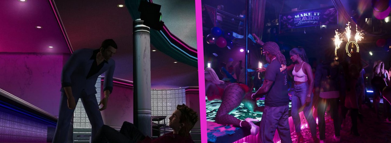 Fan odtworzył intro z GTA Vice City, wykorzystując GTA 6. Nowa wersja budzi wspomnienia, źródło grafiki: Rockstar Games.