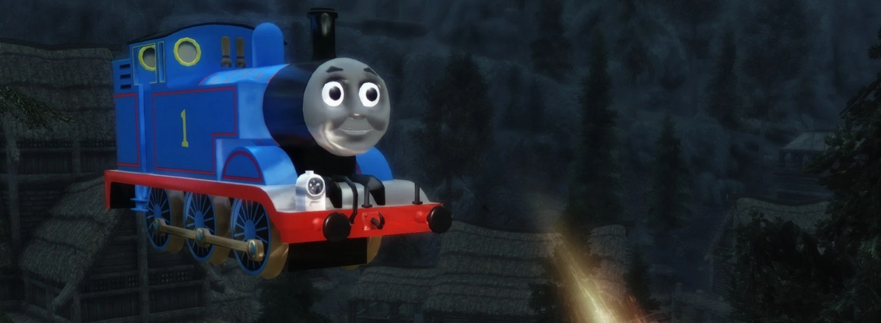 Twórca kultowego moda dodającego lokomotywę Tomka do Skyrima wkrótce wyda własnego RPG-a, źródło grafiki: fot. Nexus Mods.