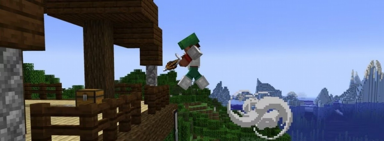 Nowość w Minecrafcie wywołuje eksplozję kreatywności graczy. Rocket jumpy rodem z Quake'a to dopiero początek, źródło grafiki: Minecraft; Mojang; 2011.