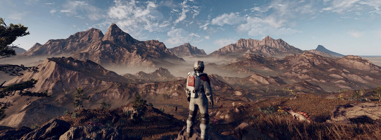 Na jednym ze strojów w Starfieldzie znajdziecie ukryty żart Bethesdy, choć niektórzy twierdzą, że to tylko lenistwo, źródło grafiki: Starfield; Bethesda Game Studios; 2023.