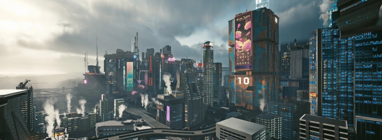 Jedna z pierwszych lokacji jaką poznajecie w Cyberpunku została całkowicie odblokowana. Teraz możecie zwiedzić jej nieznane rejony, źródło grafiki: Cyberpunk 2077; CD Projekt RED; 2020.