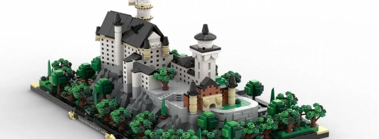 Jeden z najpiękniejszych zamków świata w wersji z klocków LEGO wygląda jeszcze bardziej uroczo, źródło grafiki: LEGO Ideas.