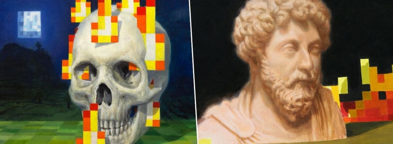 Autor obrazów z Minecrafta zdradził po latach jak powstały. Wszystko zaczęło się od prawdziwych dzieł na płótnie, źródło grafiki: Kristoffer Zetterstrand.